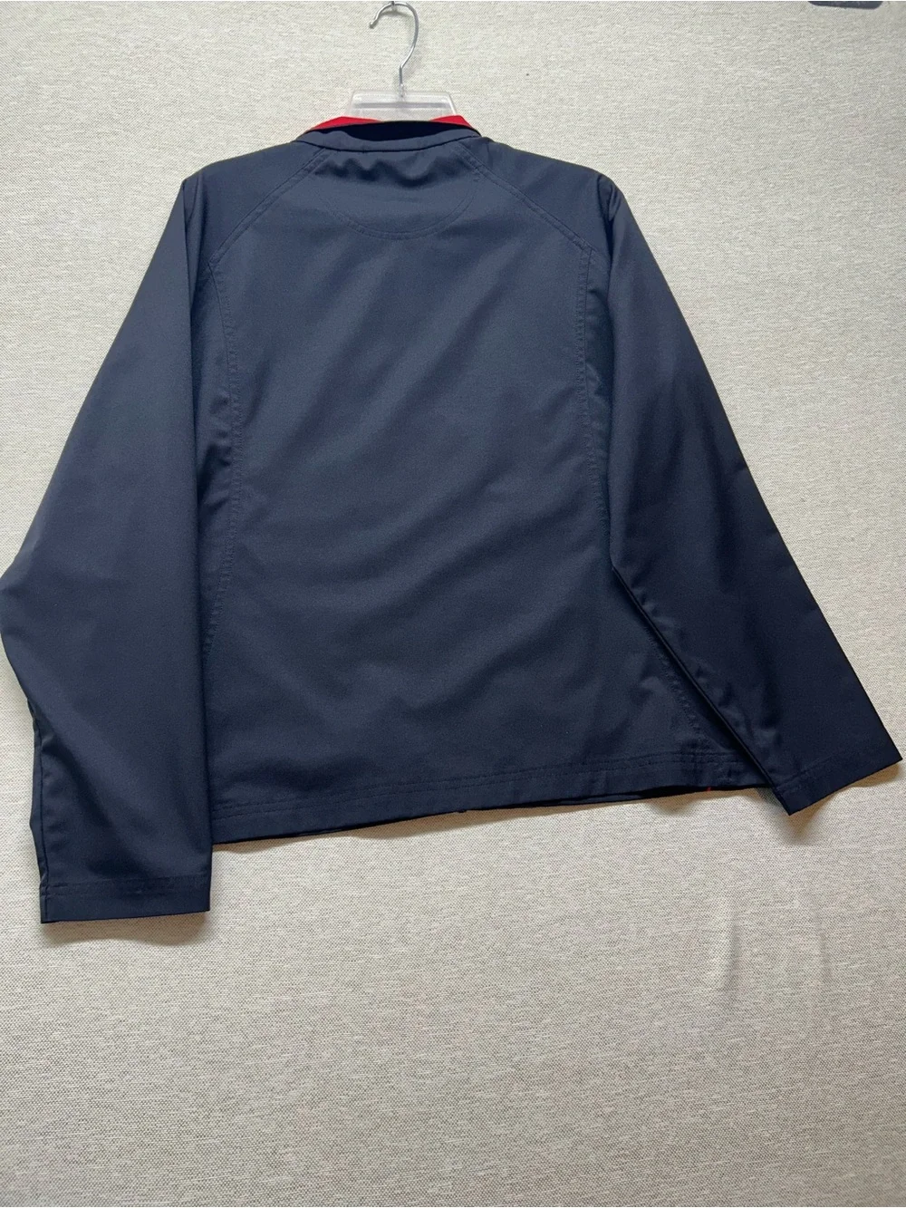 bolle Black Windbreaker Jacket with Red Trim